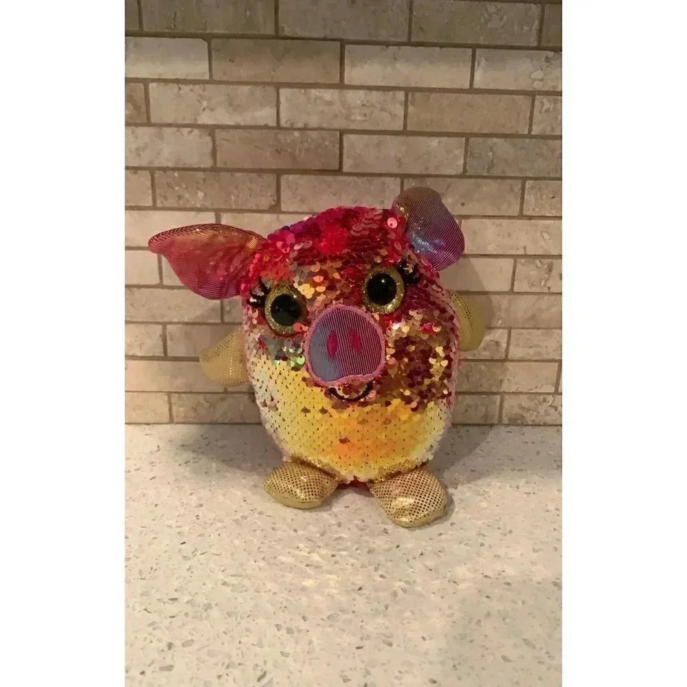 Sequin pig plush b32